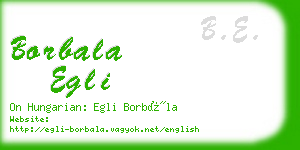 borbala egli business card